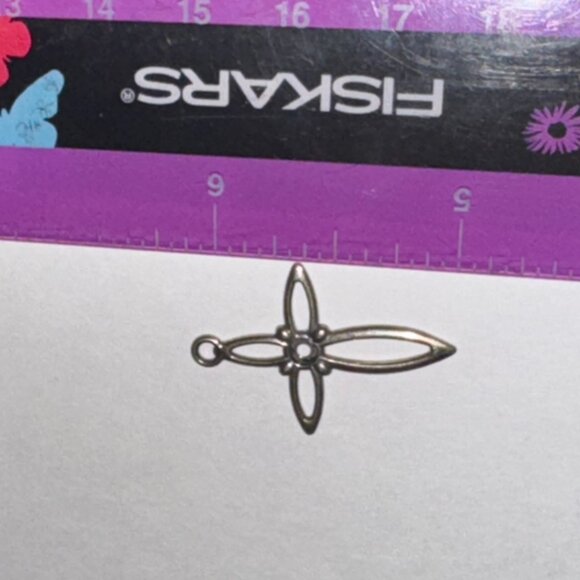 Sterling Silver Open Cross Pendant - Picture 16 of 16